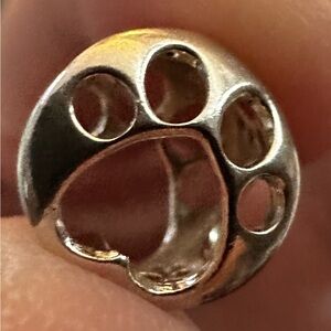 Authentic Pandora Silver Paw Print Charm